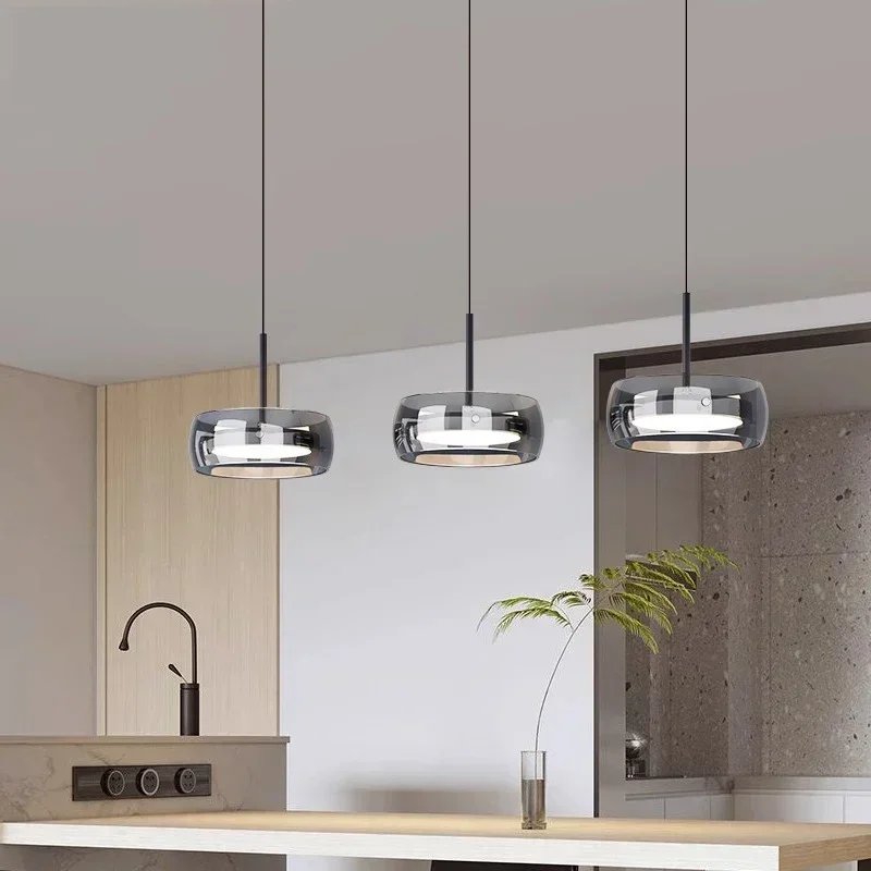 Lustre Salon Minimalizmus Moderné domáce dekorácie sklenené LED svetlá pre obývaciu izbu jedálenská spálňa Kuchyňa Prívesná lampa