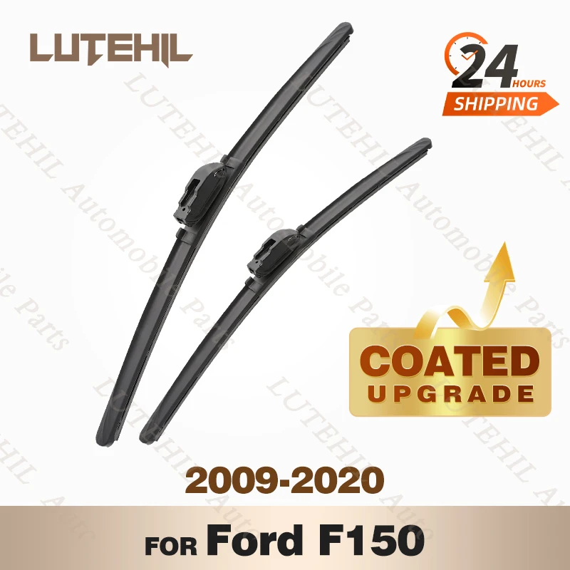 Lutehil's Silikone Front Wiper Set pre Ford F150 F -150 Raptor Lobo XL XLT 2009 - 2020 2014 Čepeľ stierača čelného skla potiahnutý 22 