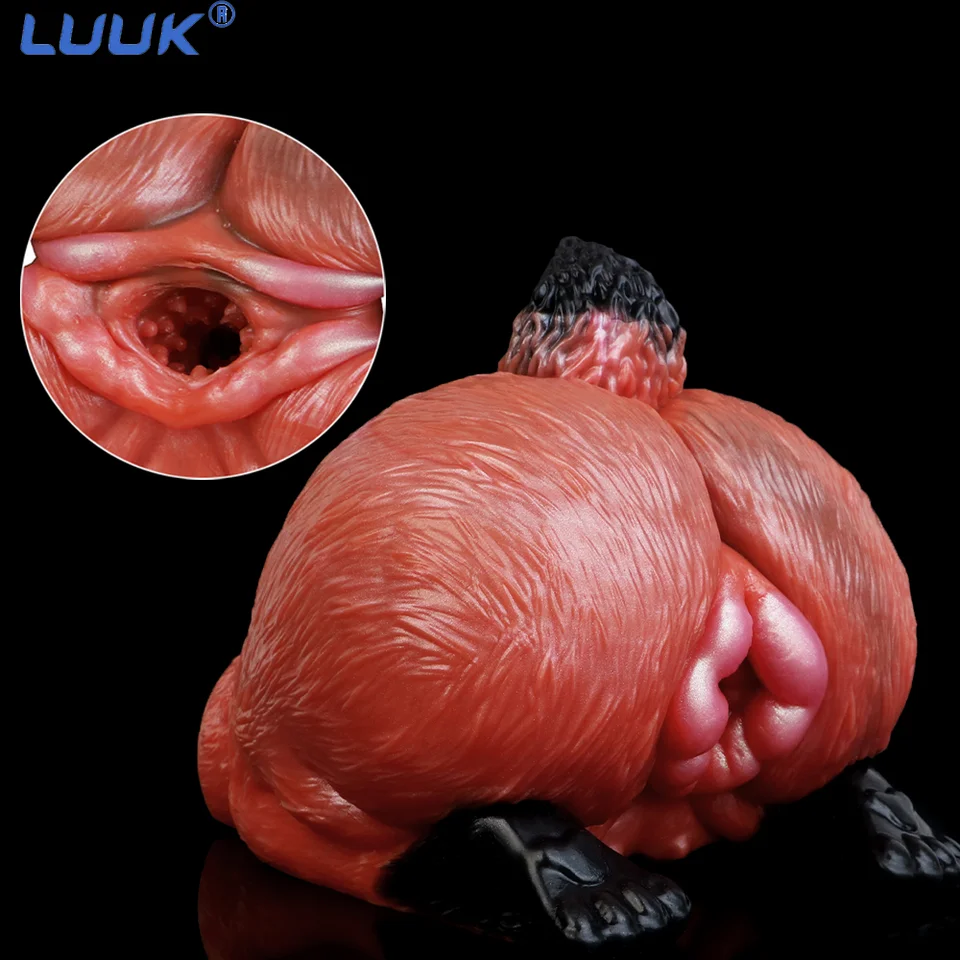Luuk Male Masturbdator Sex Hračky Hračky mäkká tekutina Silikón Realistická vagína Anal Fox Puncka Pussy Pussy Dospelé sexuálne hračky pre mužov