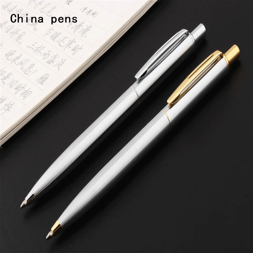 Luxusná kvalita 0037 Push Business Office School Office Kancelárske potreby Ballpoint Pen New Gold Pen Finančné loptové body perá