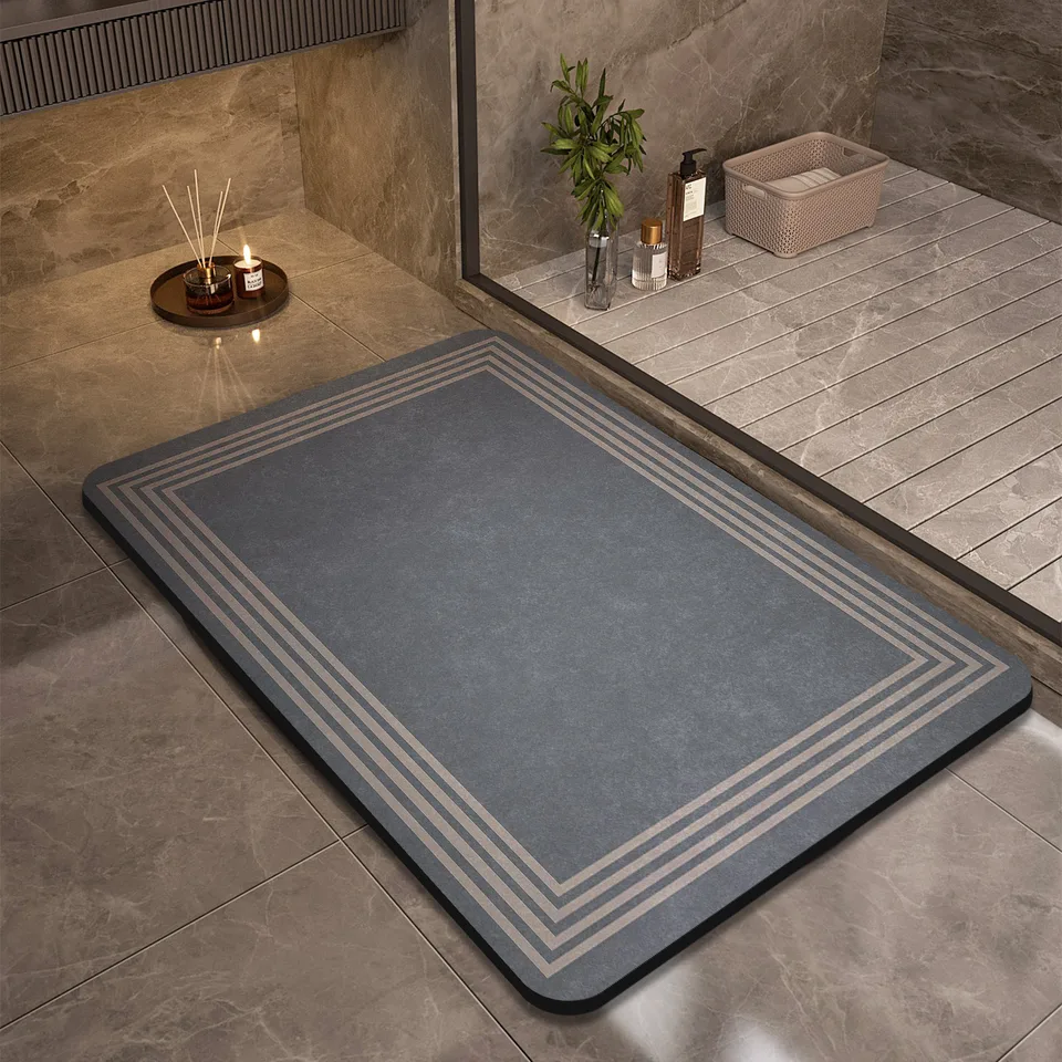 Luxusná kúpeľňa rohož proti šmykľavke sprchové nohy Super absorpčné rýchle suché koberce koberce na koberce toalety