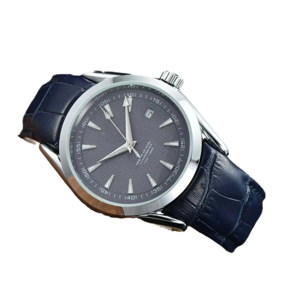 Luxusná značka Pánsky automatický mechanický pohyb hodinky Witerproof Casy Fashion Business Watch Leather Seahorse Kalendár