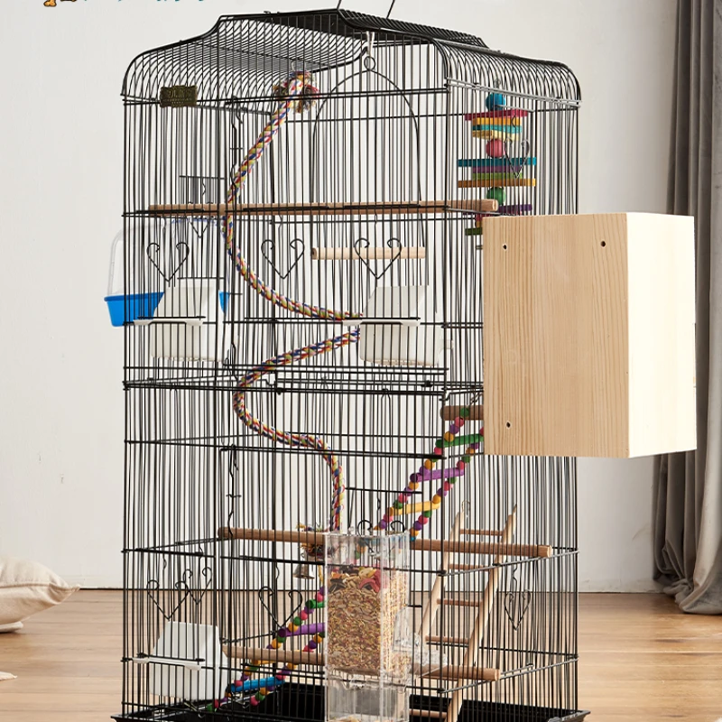 Luxusné doplnky vtáčie klietky dom hniezdne nosič vonku s krmivo klietkami klietky Budgie oiseaux Accessoires Pet Products rr50bc