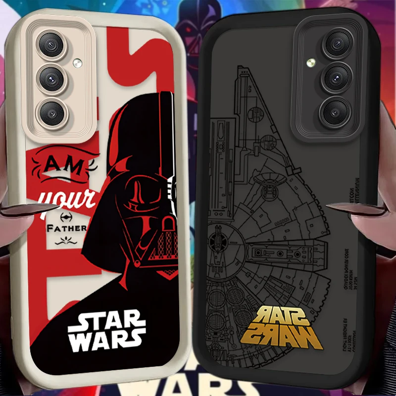 Luxusné hviezdy W-Wars Soft Pase Pase pre Samsung Galaxy A35 A55 A15 A25 A16 A06 A05 A05S A24 A13 A23 A12 A22 A32 A52 A52 A71 A51 4G 4G 4G