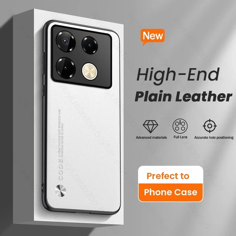 Luxusné kožené puzdro PU pre Infinix Poznámka 40 Pro 4G zadný kryt matná silikónová ochrana Coque pre Infinix Note40 Not 40 Pro+ 5G