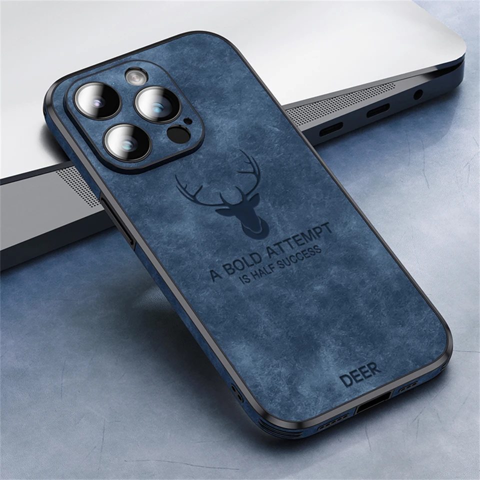Luxusné kožušinové kožušinové magnetické puzdrá pre iPhone 16 15 14 13 Pro Max pre Magsafe originálny pocit sklo šošovky Film Film Shockproof Cover