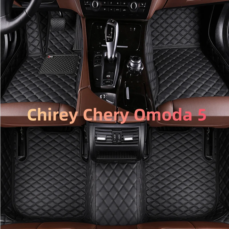 Luxusné podlahové rohože pre podlahy pre Chirey Chery Omoda 5 C5 Fownix FX 2022 2023 2024 Vodotesné vankúšiky automobilové podlahy Matky