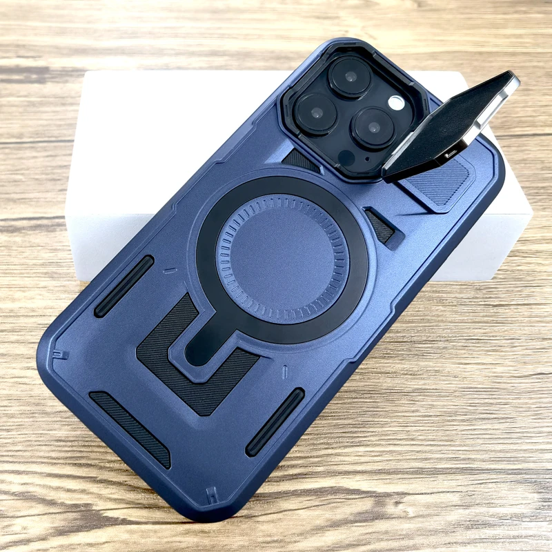 Luxusné puzdro na brnenie pre iPhone 16 15 14 13 12 Pro Max Plus XR iPhone16 iPhone15 14Pro pre Magsafe Mag Bezpečné nabíjacie kryt