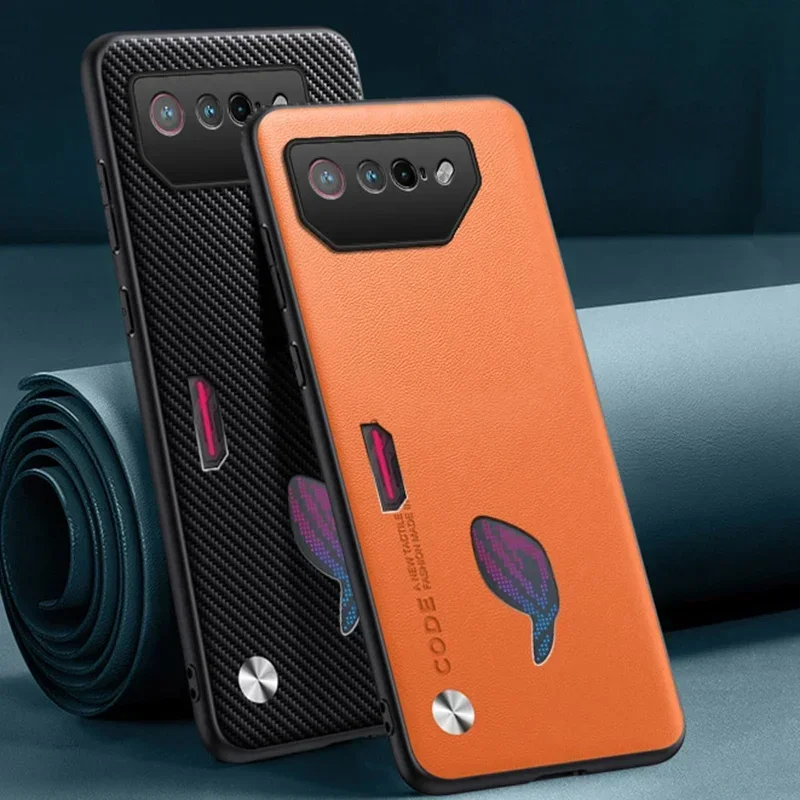 Luxusné puzdro na kožu pre asus rog telefón 7 Phone7 kryt silikónové ochranu telefónu puzdro pre asus rog telefón 5 s 5s 6 d 6d coque