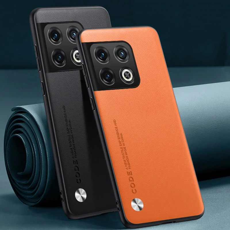 Luxusné puzdro na kožu pre OnePlus 10 Pro 10Pro zadný kryt Matt Silikone Full Protection Telefón pre jeden plus 10 Pro 5G