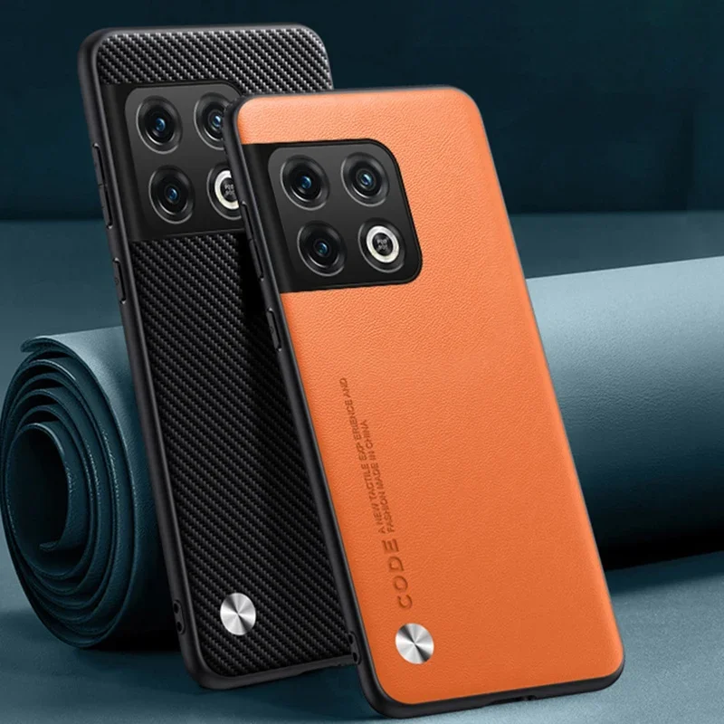 Luxusné puzdro na kožu pre OnePlus 10 Pro 10t 10R kryt silikónu úplnú ochranu telefónu pre OnePlus Ace Pro Ace Racing Coque