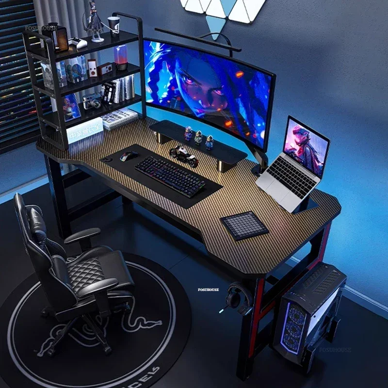 Luxusné stolové stoly pre stolné počítače Domov E-Sports Gaming Desk Spálňa Študijný stôl Študijný stôl Jednoduchý nájomný dom