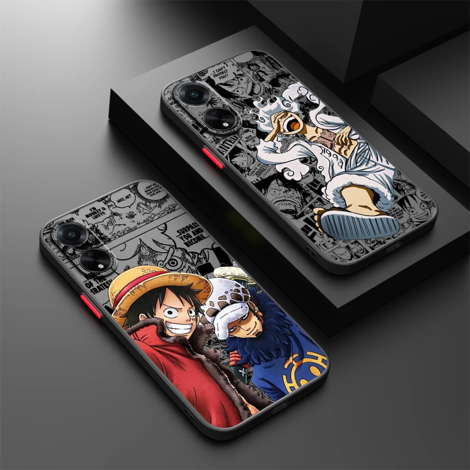 Luxusné umenie One P-Piece Cute Frosted Tripment pre OPPO X5 X3 A54S A5 A94 A16 A53S A57 A74 A72 A96 A98 A98 A78 5G Soft Soft Phone Case