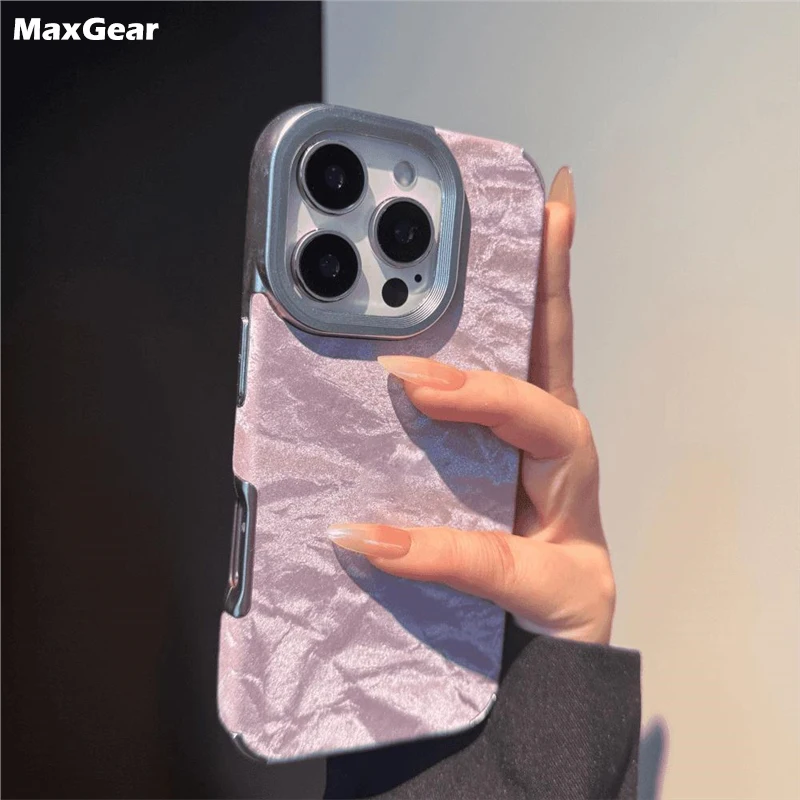 Luxusné zamatové látkové tkanina pre iPhone 16 15 14 plus 13 12 Pro Max 11 Strachproof Loath Mäk Mäktedný estetický kryt pokožky