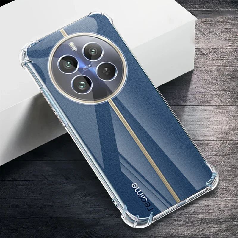 Luxusné čisté puzdro na telefón airbag pre Realme 13 Pro Plus 4G 5G Realme13 13Proplus 360 Soft-Fall Cover Air Bag Cover Airor Armor Armor Armor Armor