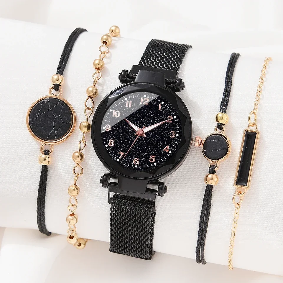 Luxusné ženy hodinky Magnetické hviezdne oblohy ženské hodiny Quartz náramky módne dámy zápästie Watch reloj Mujer Relogio Feminino