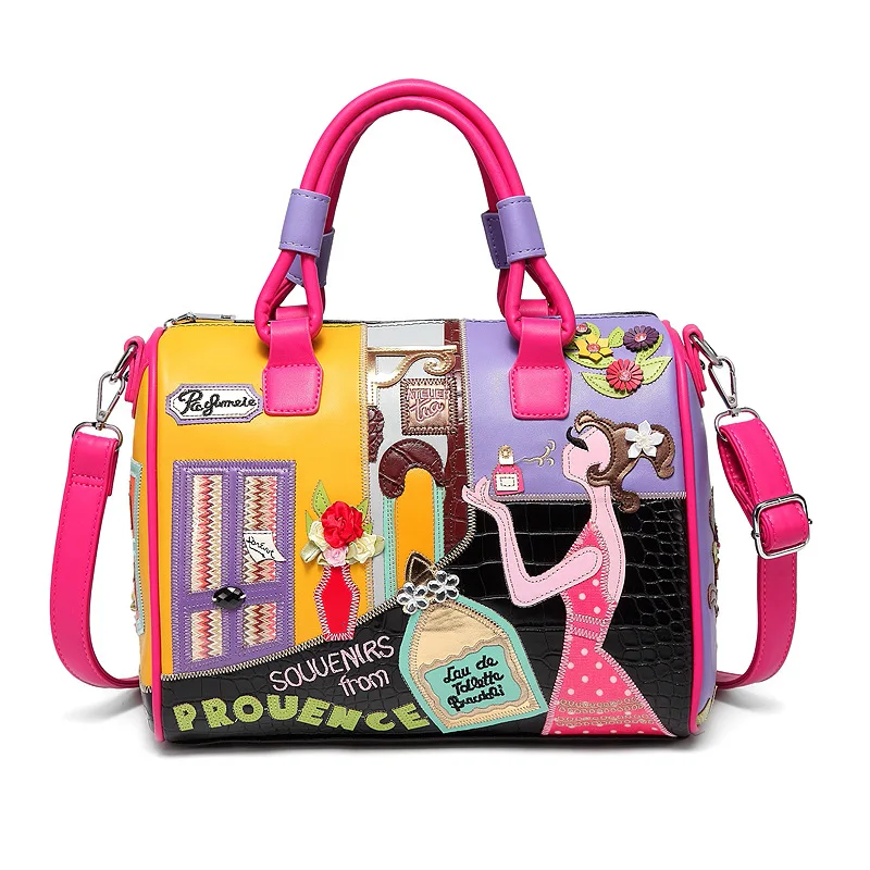 Luxusné ženy PU kožená kabelka móda veľká kapacita ženských tašiek na rameno Vysoko kvalitné dámy Boston Crossbody Bag Casual Tote