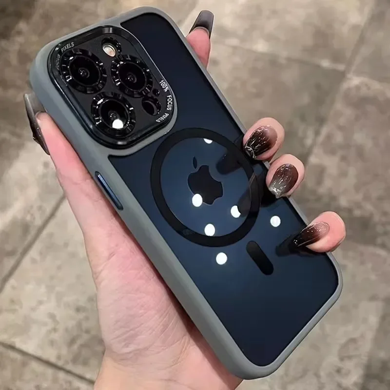 Luxusný akrylový číry magnetický pre prípad bezdrôtového nabíjania Magsafe pre iPhone 15 14 13 12 11 16 Pro Max