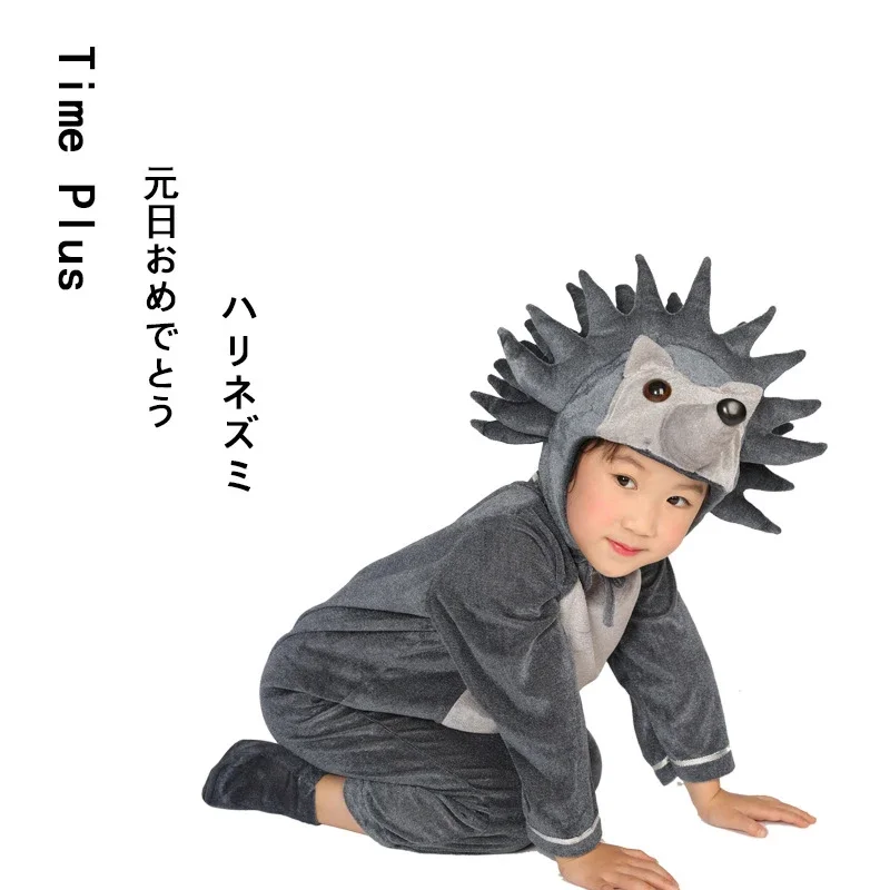 Luxusný chlapec kostým hedgehog deti hier rola hranie halloween kostýmy Boy Cartoon Deti Set CoverAll 2021 klobúk