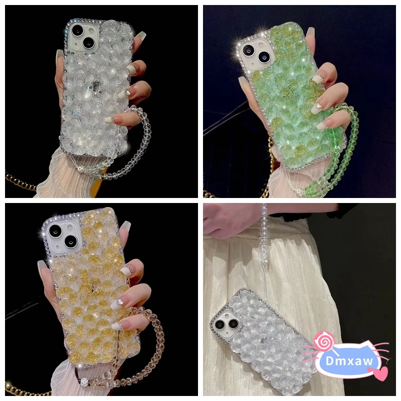 Luxusný diamantový telefónny prípad pre Realme Note 50 Q5I Q5 Q3 Q2 Pro Q GT5 GT2 Pro GT NEO 6 5 SE 3 3T 2 U1 5G 4G SHINNING BLING Cover Cover