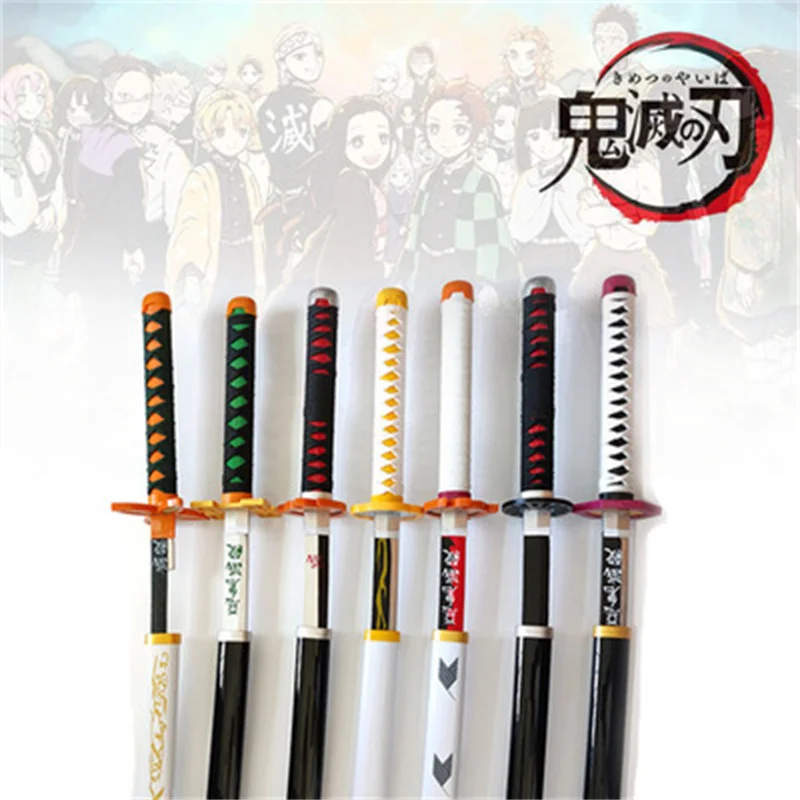 Luxusný drevený démon Slayer Sword Real Katana Swords Japonec Tanjiro Nezuko Zenitsu Inosuke Butterfly Ninja Tomioka Yoshiyuki