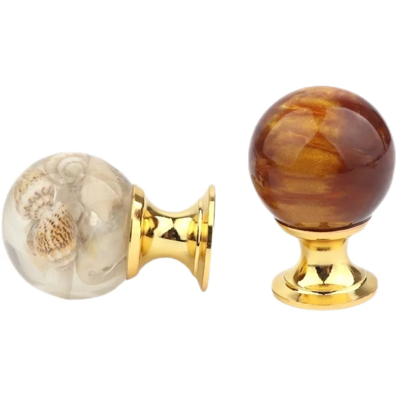 Luxusný jantárová škrupina Tiger Eye Gold skriňa ťahy Zásuvky Kozie