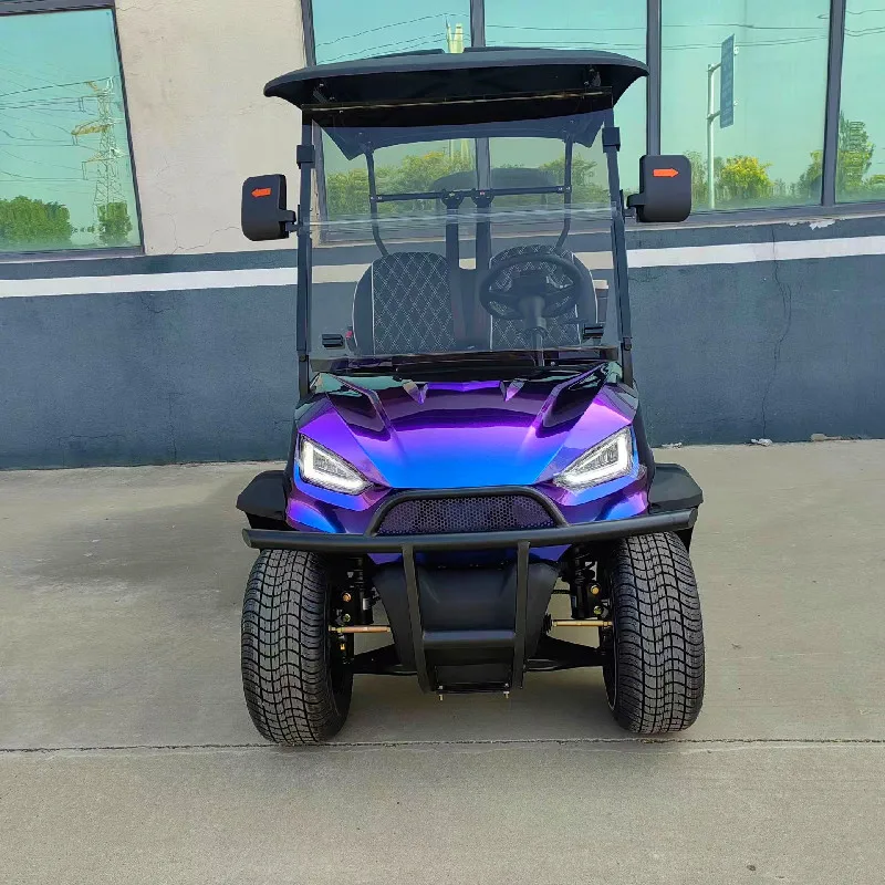 Luxusný klasický scénický mini turistický automobil 6-miestny elektrický golfový vozík 72V Elektrický kyvadlový autobus na sledovanie automobilu