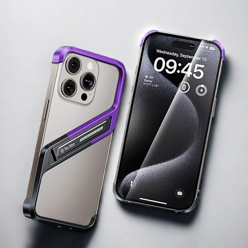 Luxusný kovový okraj bezprostredný puzdro pre iPhone 15 14 Pro Max