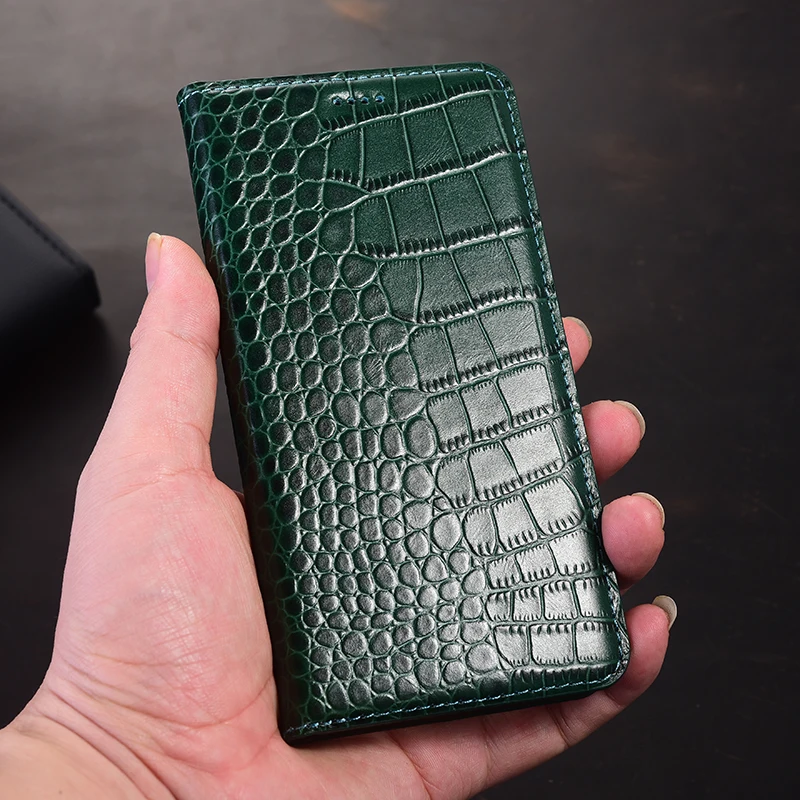 Luxusný krokodílový vzor kožený telefón pre cti Magic 6 5 4 3 2 Pro Plus Lite Ultimate RSR Flip All-Inclusive Cover