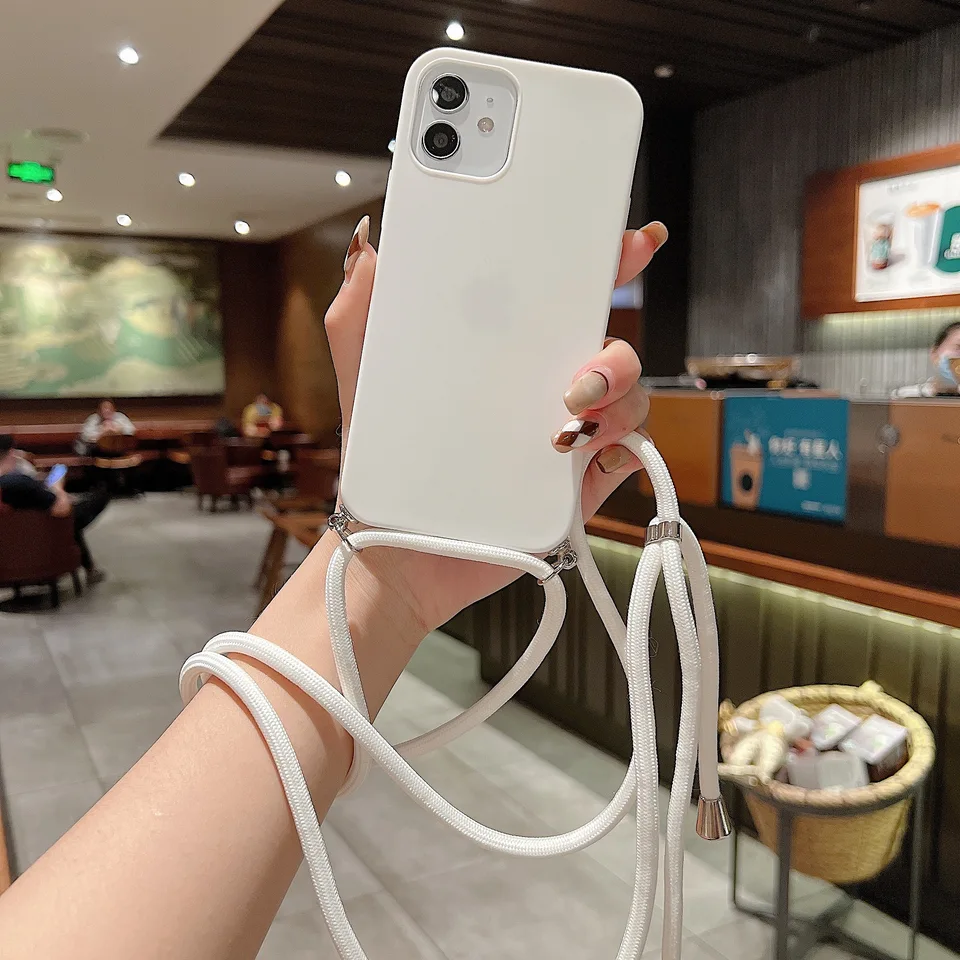 Luxusný krížový šnúrka na telefónny prípad pre Huawei P50 P50 Pro Plus Lite E Mate 40 Rs 30 20x 10 P20 P30 Liquid Silikone Soft Cover