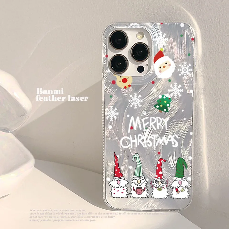 Luxusný laserový strieborný vianočný snehuliak biely medveď pre Xiaomi Mi 11 Lite 5G 14T 14 POCO X5 X6 X3 M6 Pro Case SOCPORPOUT COPPORE