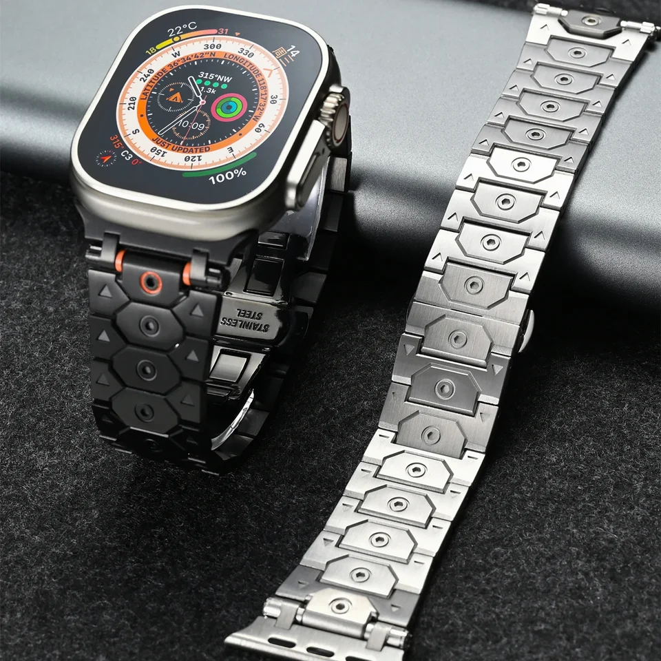 Luxusný pás z nehrdzavejúcej ocele pre Apple Watch Ultra 2 49 mm 10 42 mm 46 mm 9 8 7 5 4 SE 6 Strap pre IWATCH 45 mm 41 44 38 40 Náramok