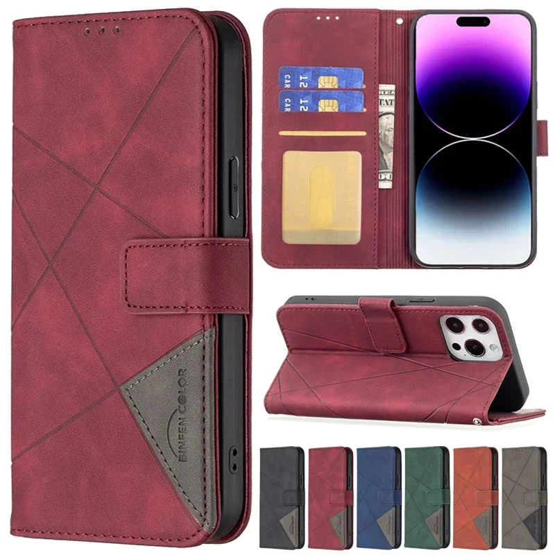Luxusný slot na kartu s kartami Magnetické flip s šokom nepriestrelným koženým puzdrom pre iPhone 16 15 14 13 12 11 Pro Max SE 2 xs xr 8 7 plus kryt