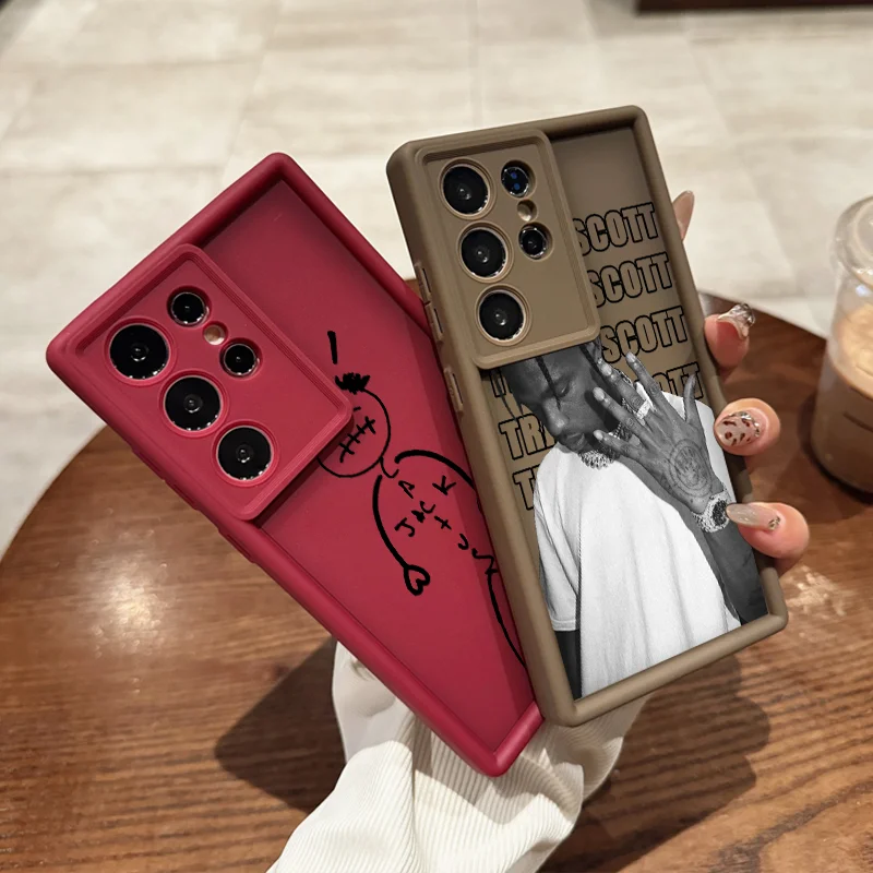 Luxusný Travis Scott Cactus Jack Pase pre puzdro pre Samsung S25 S24 S23 S22 S21 S20 plus fe note20 Ultra M55 M54 5G Soft Cover Fundas Fundas