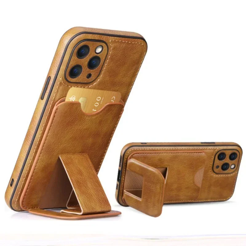 Luxusný vreckový stojan na kartu pre iPhone 15 Pro Max 16 14 13 12 11 7 8 Plus x xs Max xr SE 2022 Ochrana fotoaparátu