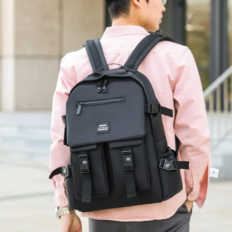 Luxusný vysoko kvalitný mužský batohový notebook batoh s vysokokapacitnými vodotesnými taškami módnych škôl pre mužov