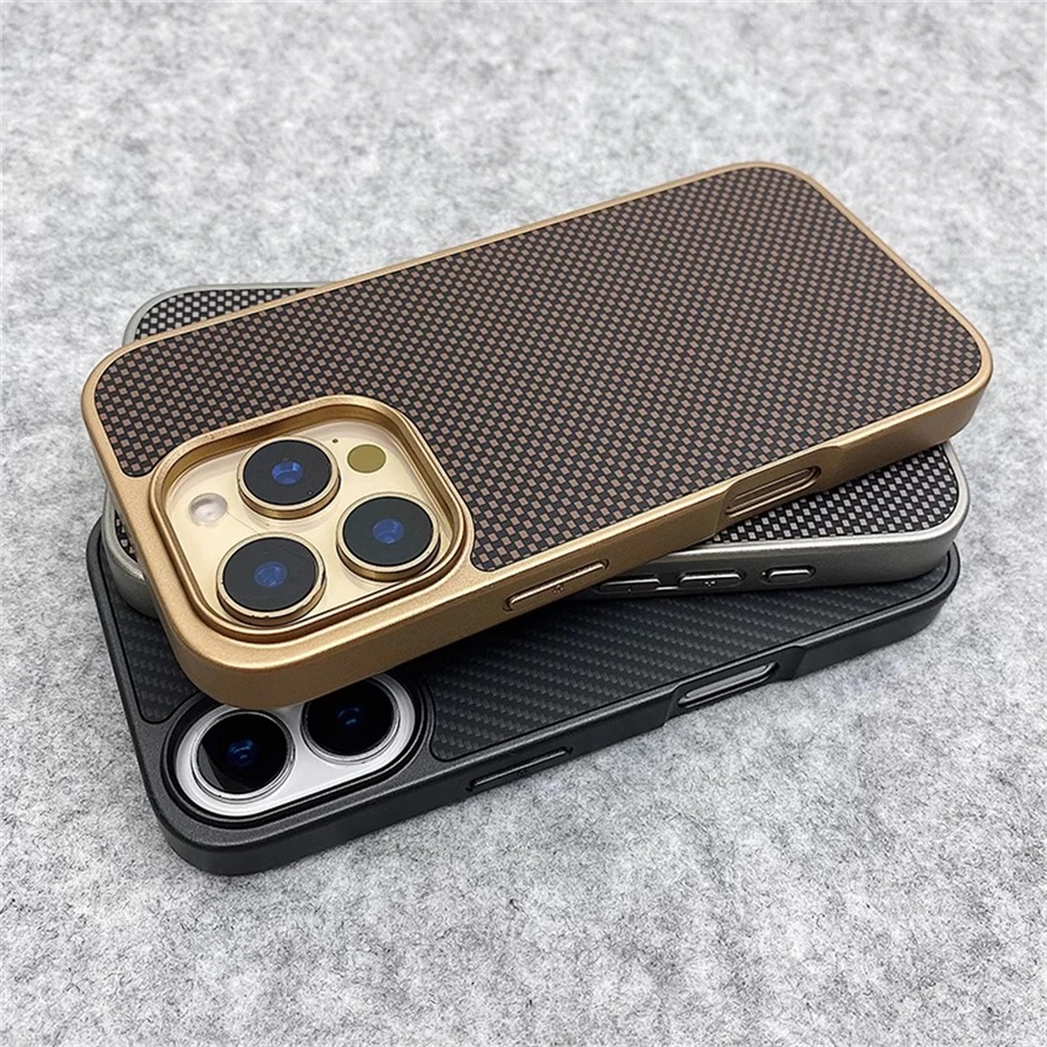 Luxusný vzor z uhlíkových vlákien Jednoduché matné puzdro pre iPhone 16 15 14 plus 13 12 pro Max
