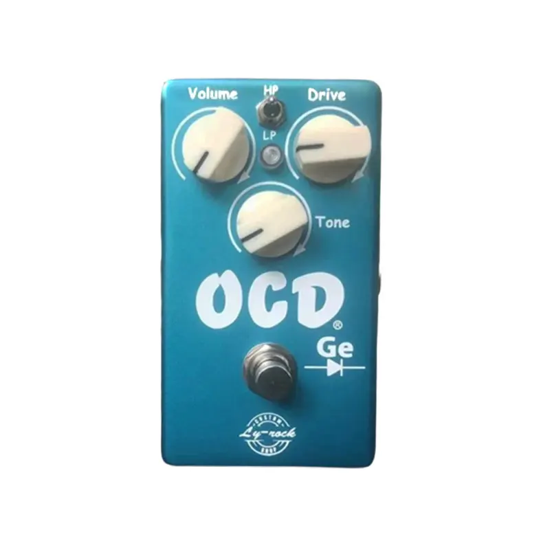Ly-Rock OCD Rock Electric Electric Guitar Preťaženie jednorazového efektora Germanium trubice Version Manuál Pedál