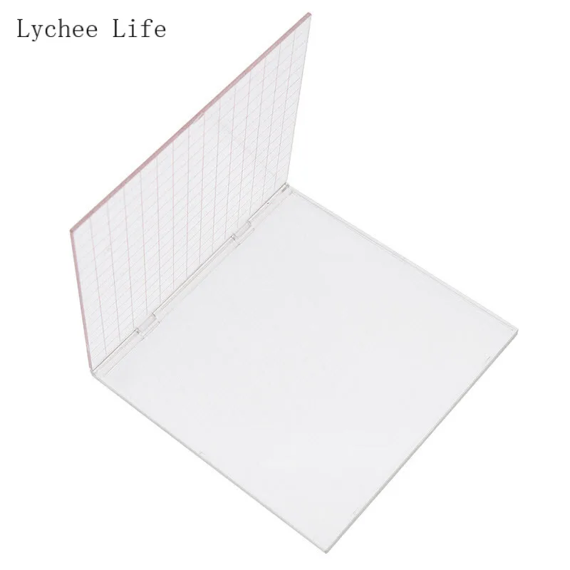 LYCHEE LIFE CLEAR ACryl Stamp Perfect Scrapbooking Razing Tool Embosing Folders Card Tvorba ručne vyrábaného scrapbooking Nástroje