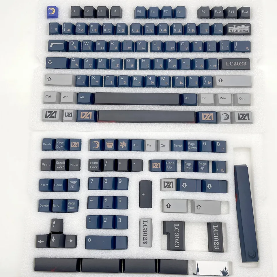 Lycoris Recoil KeyCap Mechanická klávesnica 142 klávesy Čerešňový profil sublimácie pre spínač Outemu Gateron 3.0 Kailh MX