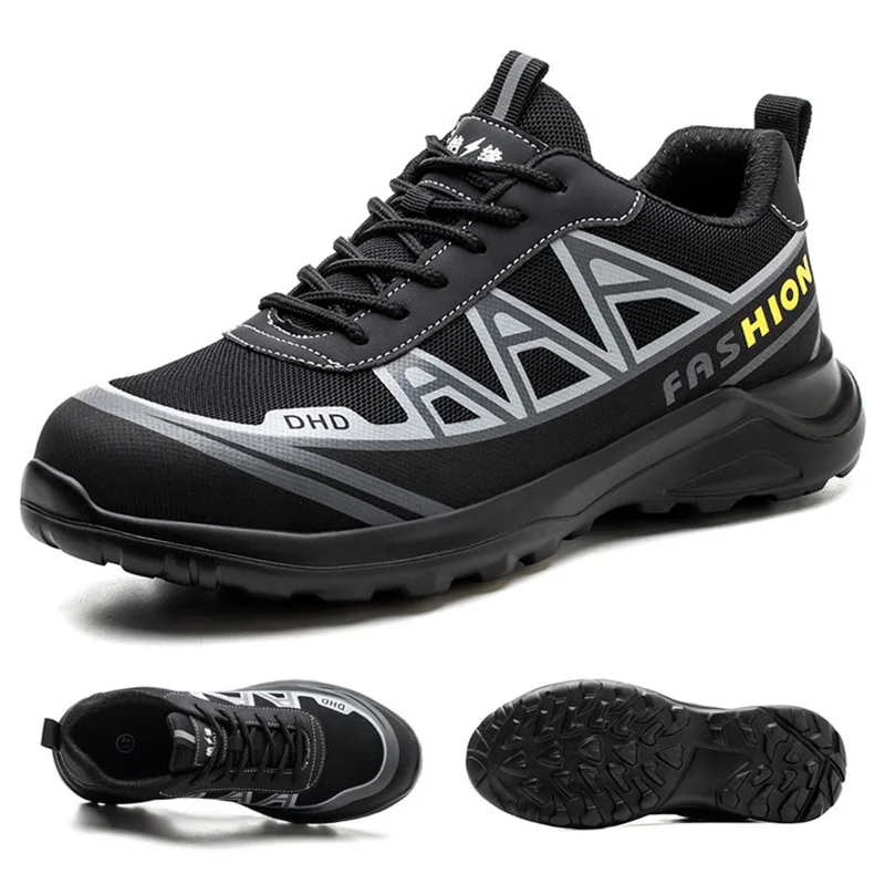 Lynjacye Labor Protection Shoes topánky Pánske prepichujúce piercing pracovné oblečenie bezpečnostné topánky oceľový špičku tenisiek