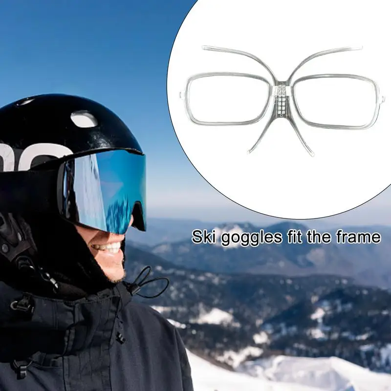 Lyžiarske okuliare na predpis vložky na predpis nastaviteľné lyžiarske a snowboardové okuliare Vložte adaptér Flexibilné optické vložky ohýbateľný