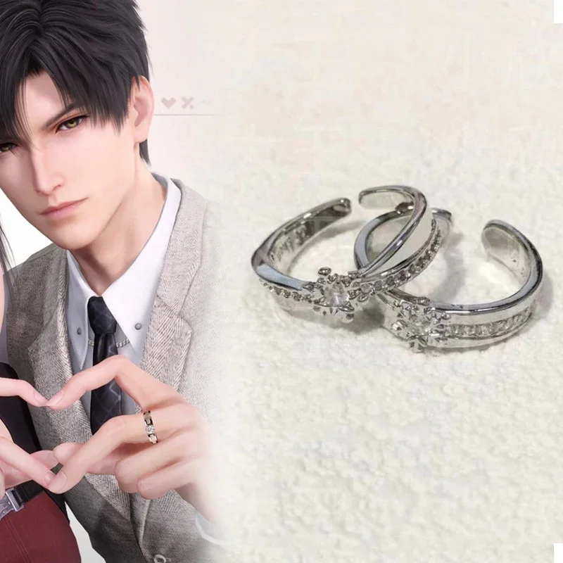 Láska hry a Deepspace Rafayel Xavier Zayne Cosplay Ring Unisex nastaviteľné snubné prstene Pár šperkov Darčeky
