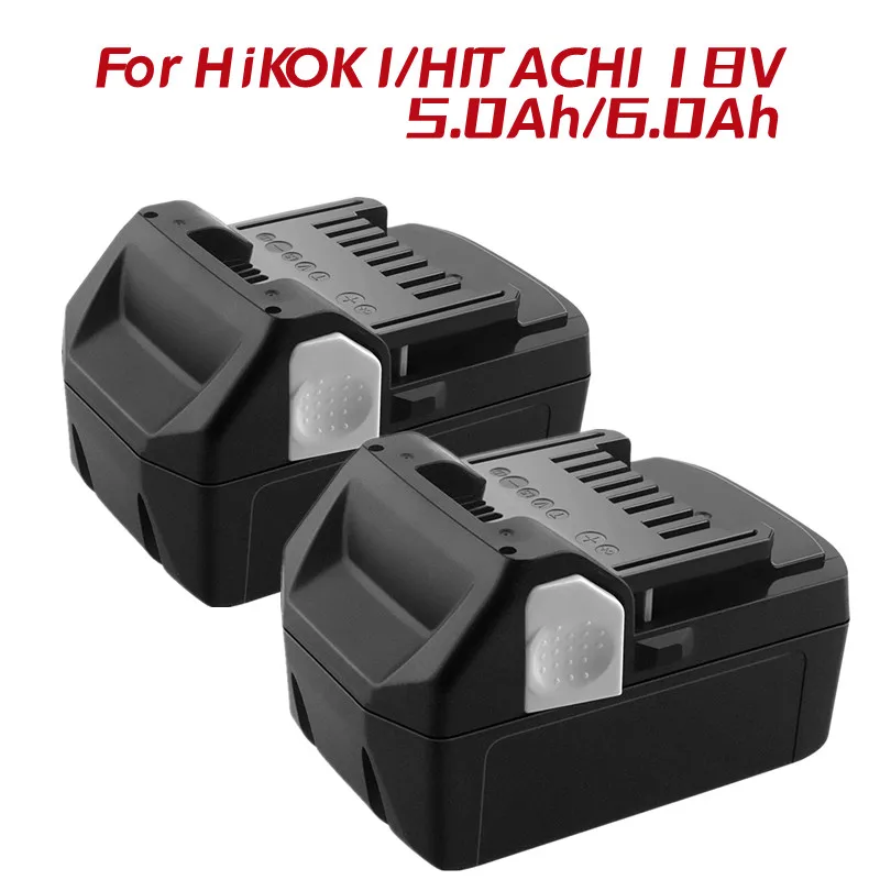Lítium -iónové opakovateľné bezdrôtové nudné náradie 18v6.0AH pre batériu Hitachi/Hikoki BCL1815 EBM1830 BSL1840 BSL1850
