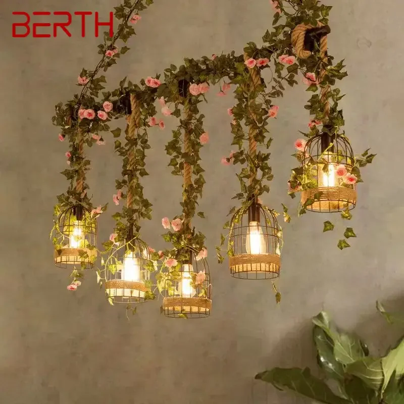 Lôžko American Country Pendant Lamp Retro Creativity Plant Music Restaurant Cashier Pult Bar Cafe Milk Tea Shop Luster