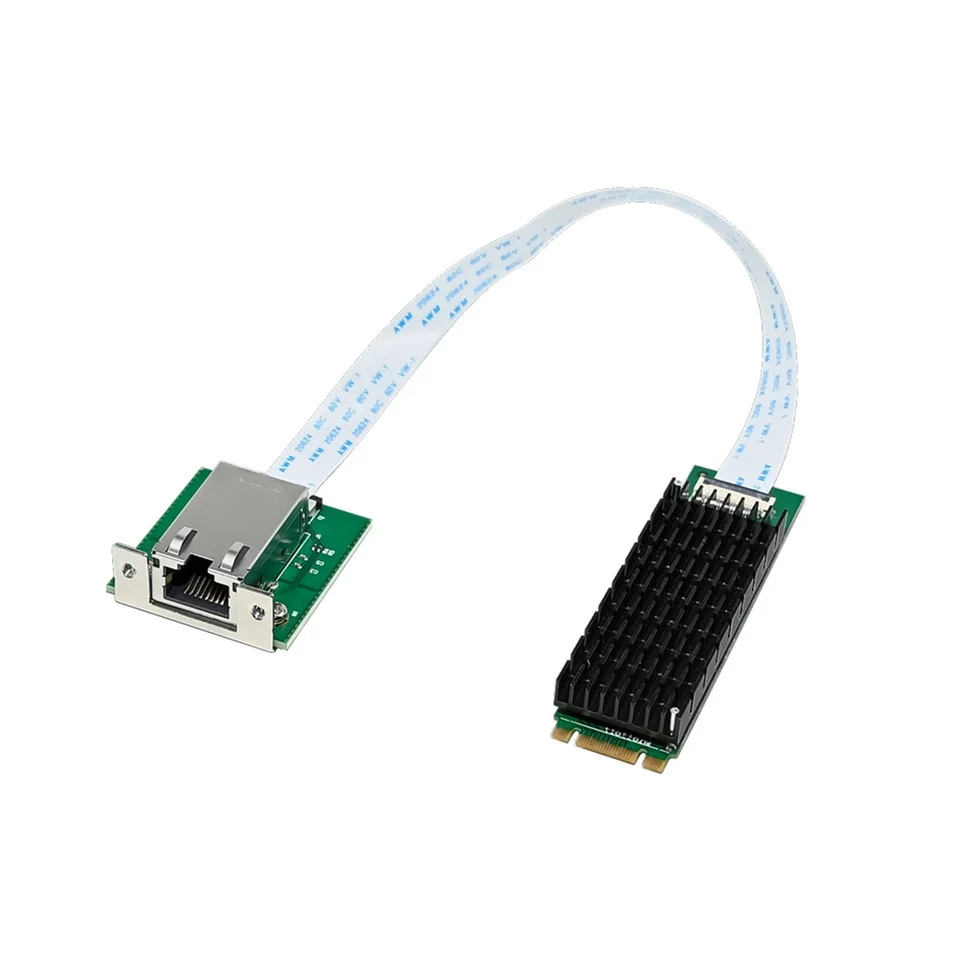 M.2 B+M Single-Port 10GBE Sieťová karta RJ45 Ethernet Network Adapter AQC107 Priemyselný riadiaci serverový sieťový sieťový karta