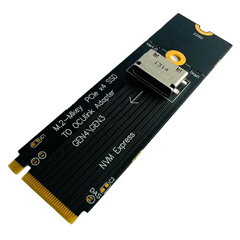 M.2 M-Key PCIe X4 SSD až U.2 OCULINK SFF-8612 Adaptér GEN4/GEN3 pre 2,5 palca NVME U.2 (SFF 8639) SSD PCI-E NGFF Riser Card Card
