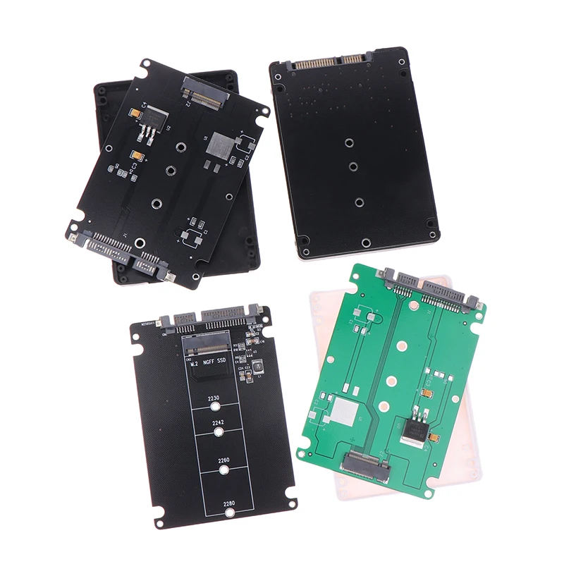 M.2 NGFF SSD na SATA3 Converter Externý pevný disk 6 GBPS M.2 SSD Adapter Dual-použitie M.2 NGFF na adaptérovú kartu SATA3.0 pre PC