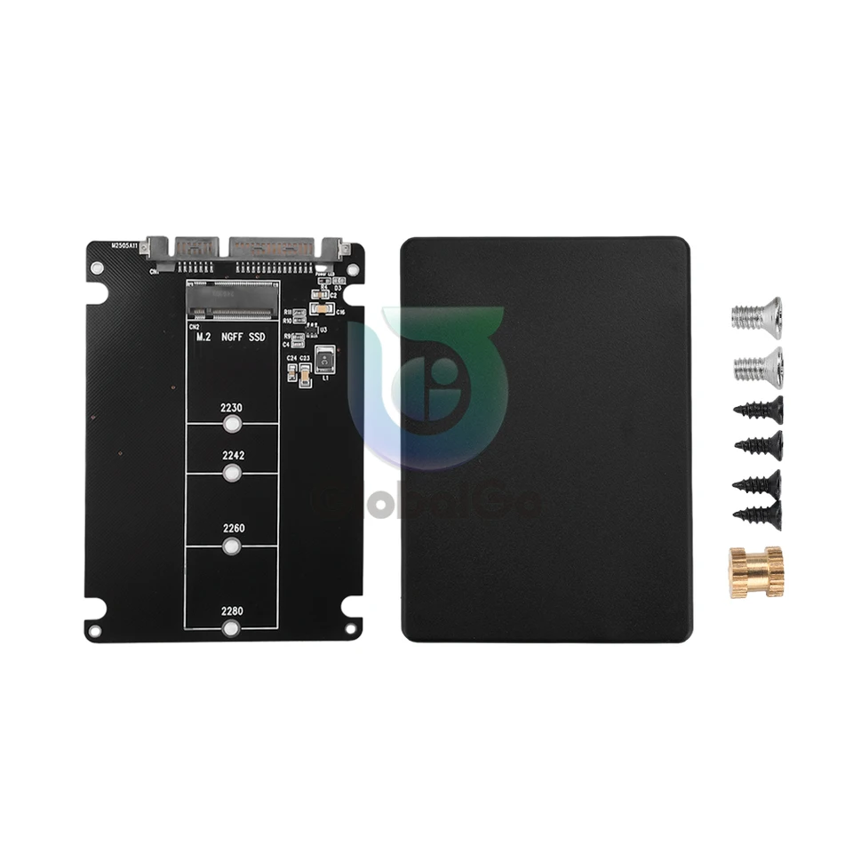 M.2 NGFF SSD na SATA3 Externý pevný disk 6 GBPS Adapter Dual-Používa sa