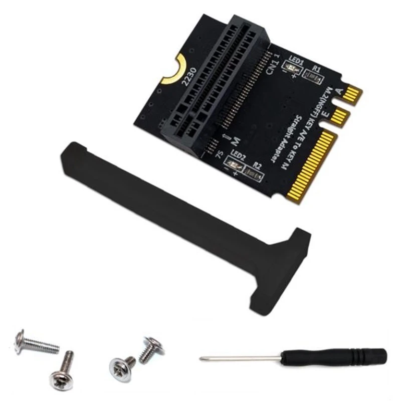 M.2 NVME adaptér SSD PCIE M2 NGFF Kláves M až M.2 Klávesový A/E Vertikálna inštalácia pre 2230 M2 NVME SSD Riser Card Card